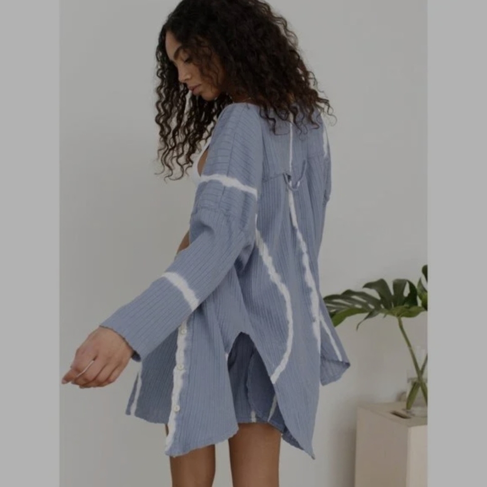 Free People Intimantly Tie Dye Lounge Top